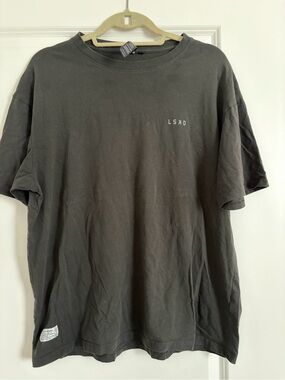 LSKD Short Sleeve Crew Tee in Charcoal Gray